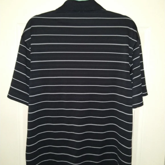 Nike Golf Dri-Fit Short Sleeve Striped Polo Shirt Men's sz Medium. - Picture 3 of 5